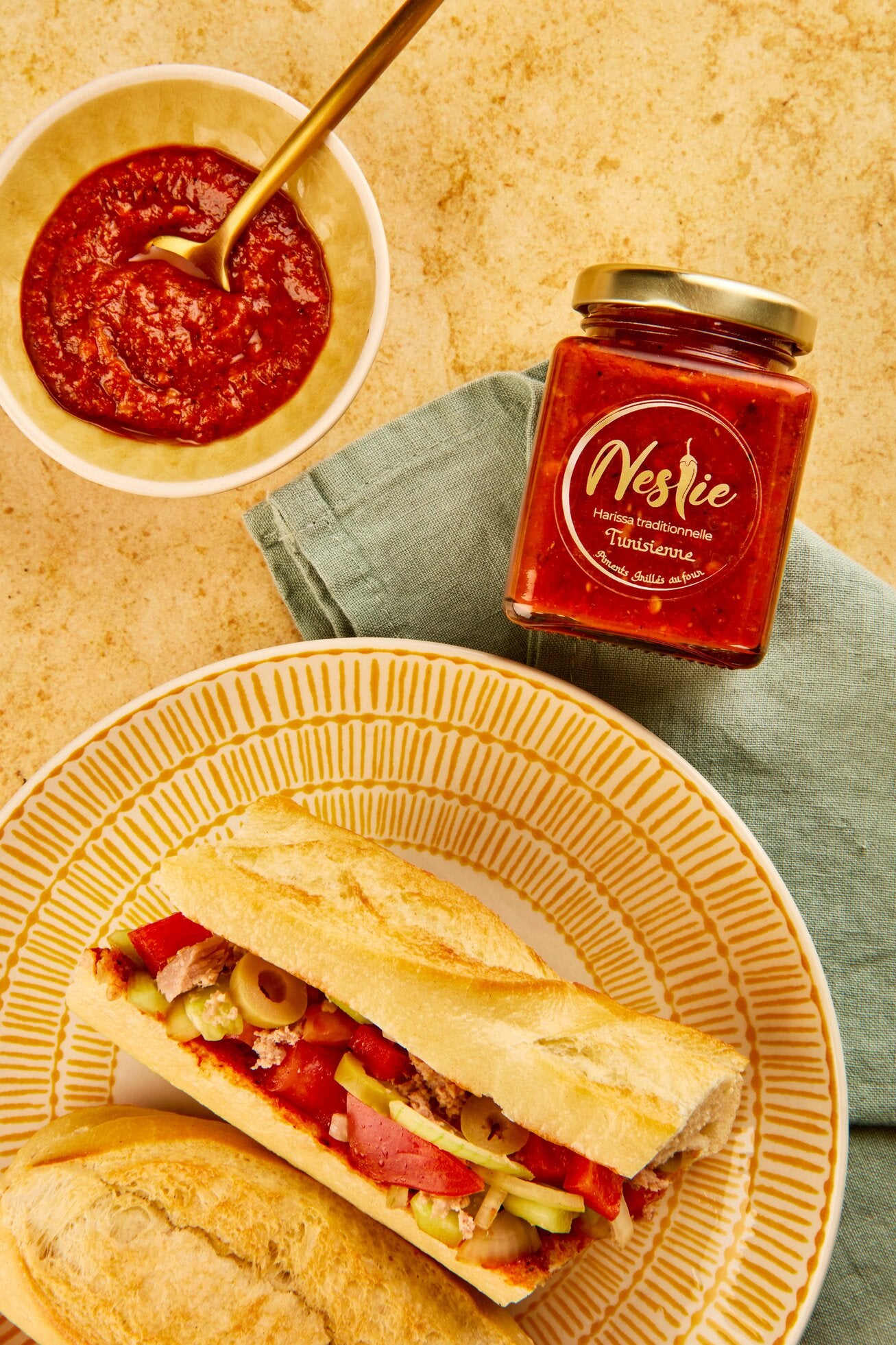 🌶️ Harissa Artisanale aux Piments Grillés – Goût Fumé & Authentique